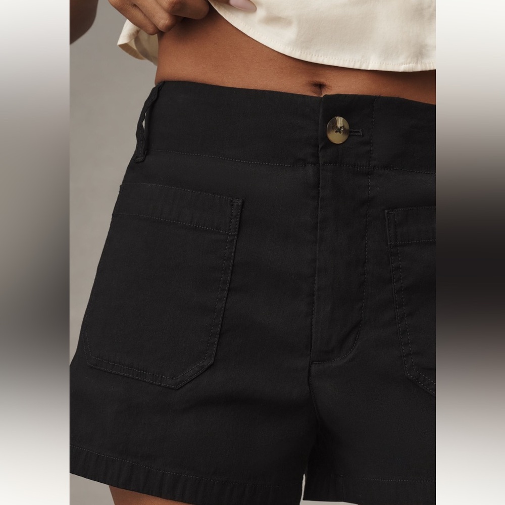 Anthropologie Maeve The Colette Black Shorts Size 31